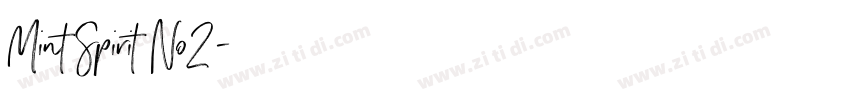 Mint Spirit No2字体转换